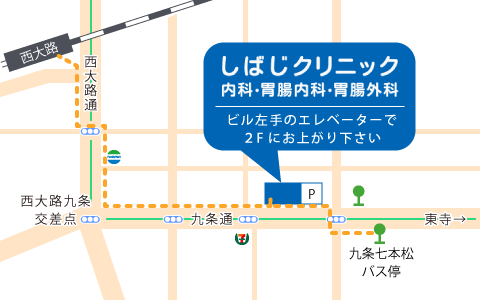 JR西大路駅からの地図